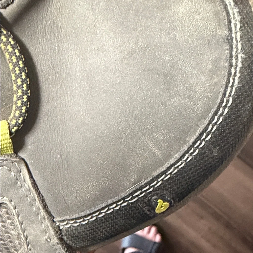 Ahnu Gray Hiking Boots with Teal and Yellow Accents - Picture 14 of 16